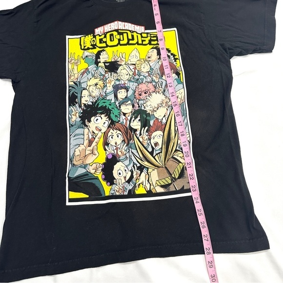 Funimation My Hero Academia Anime Manga Black Graphic T-Shirt - Picture 5 of 7